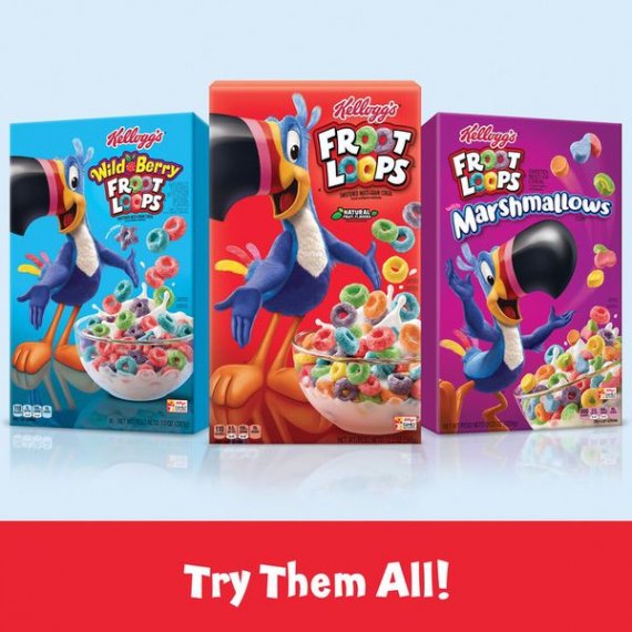 Kellogg's Froot Loops Breakfast Cereal, 1.5 Oz, Cup, 5 image