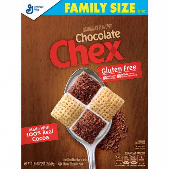 Chocolate Chex Cereal, Gluten Free, 21.1 oz, 4 image