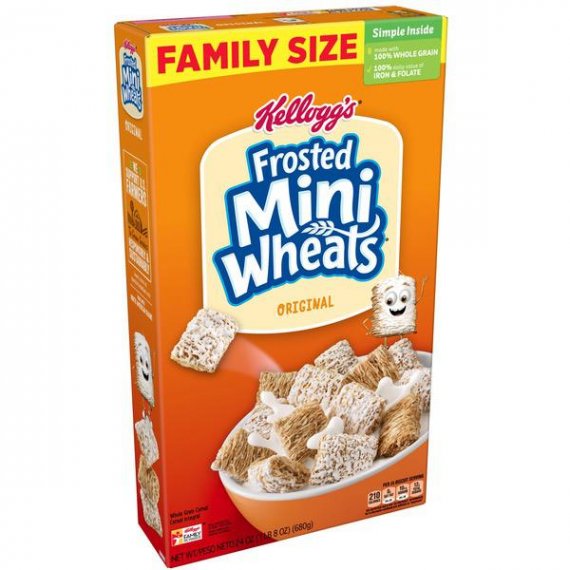 Kellogg's Frosted Mini-Wheats Breakfast Cereal 24 Oz