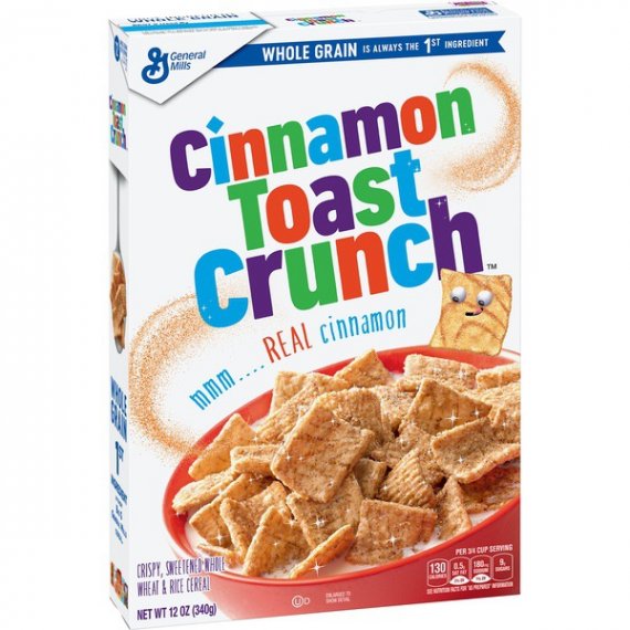 Cinnamon Toast Crunch, Cereal, with Whole Grain, 12 oz