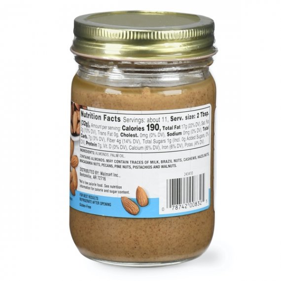 Sam's Choice Creamy Almond Butter, 12 oz, 6 image