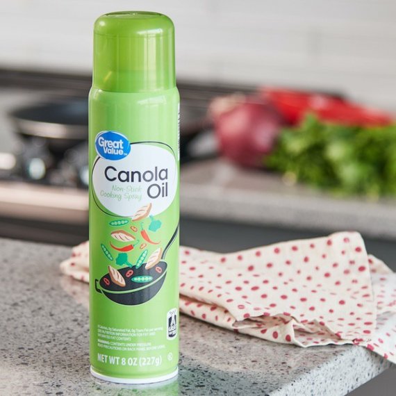 Great Value Canola Oil Non-Stick Cooking Spray, 8 oz, 2 image