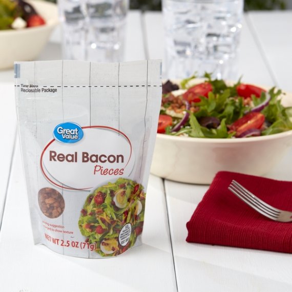 Great Value Real Bacon Pieces, 2.5 oz, 2 image