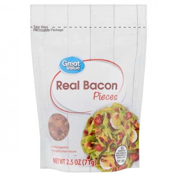 Great Value Real Bacon Pieces, 2.5 oz, 3 image