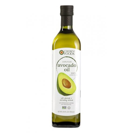 Chosen Foods 100% Pure Avocado Oil 25.3 oz., Non-GMO, for High-Heat Cooking, Frying, Baking, Homemade Sauces, Dressings and Marinades