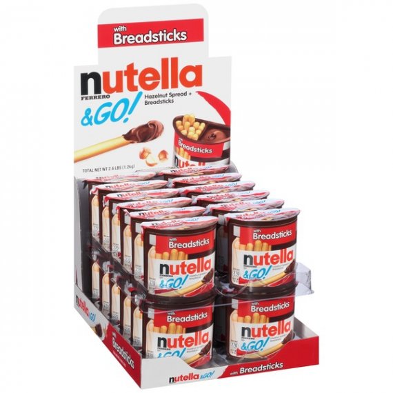 Ferrero Nutella & Go! Hazelnut Spread + Breadsticks, 1.8 oz, 3 image