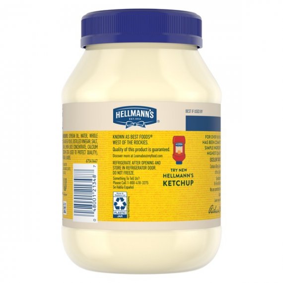 Hellmann's Real Mayonnaise, 30 fl oz, 3 image