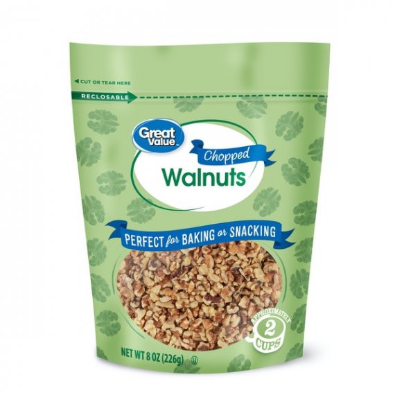 Great Value Chopped Walnuts, 8 oz