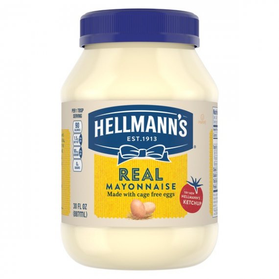 Hellmann's Real Mayonnaise, 30 fl oz, 2 image