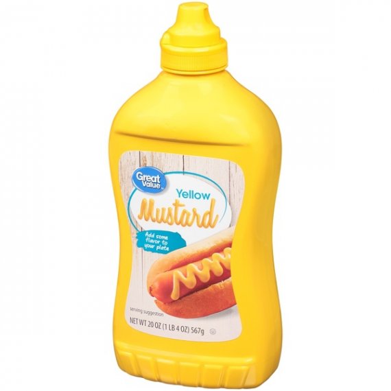 Great Value Yellow Mustard, 20 oz, 6 image