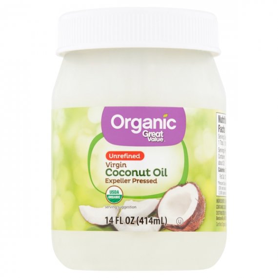 Great Value Organic Unrefined Virgin Coconut Oil, 14 fl oz, 3 image