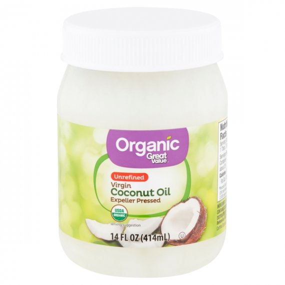 Great Value Organic Unrefined Virgin Coconut Oil, 14 fl oz