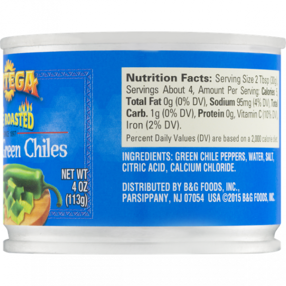 Ortega Diced Green Chiles, 4 oz, 3 image