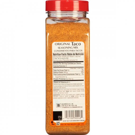 McCormick Culinary Taco Seasoning, 24 oz, 6 image