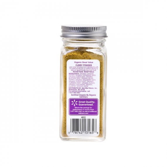 Great Value Organic Curry Powder, 1.8 oz, 2 image