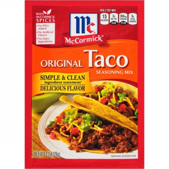 McCormick Original Taco Seasoning Mix Packet, 1 oz