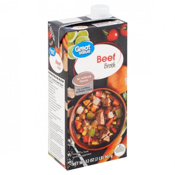 Great Value Beef Broth, 32 oz