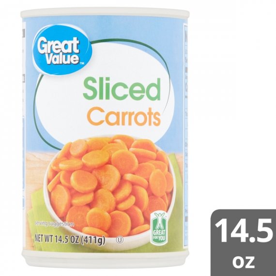 Great Value Sliced Carrots, 14.5 oz, 10 image