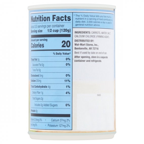 Great Value Sliced Carrots, 14.5 oz, 9 image