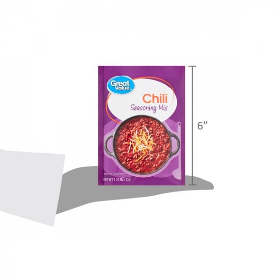 Great Value Chili Seasoning Mix, 1.25 oz, 6 image