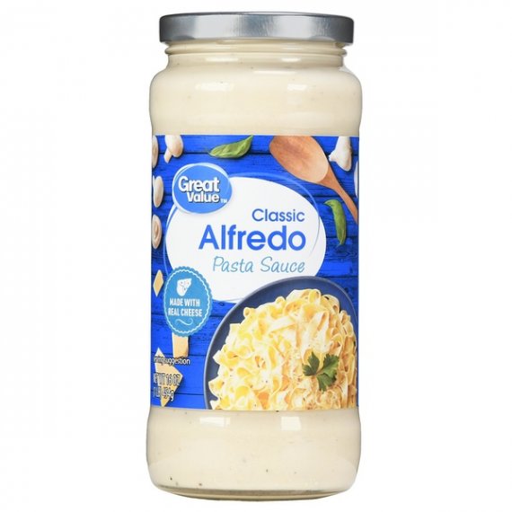 Great Value Classic Alfredo Pasta Sauce, 16 oz