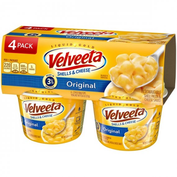 Velveeta Original Shells and Cheese Cups, 4 ct - 9.56 oz Package, 7 image