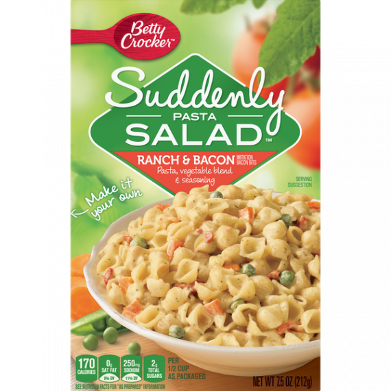 Suddenly Salad Ranch & Bacon Pasta Salad Dry Meals 7.5 Oz, 4 image
