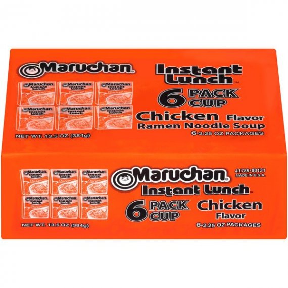 (6 Cups) Maruchan® Instant Lunch Chicken Flavor Ramen Noodle Soup, 2.25 oz, 5 image