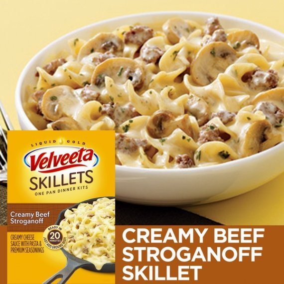 Velveeta Skillets Creamy Beef Stroganoff Dinner Kit, 11.6 oz Box, 2 image