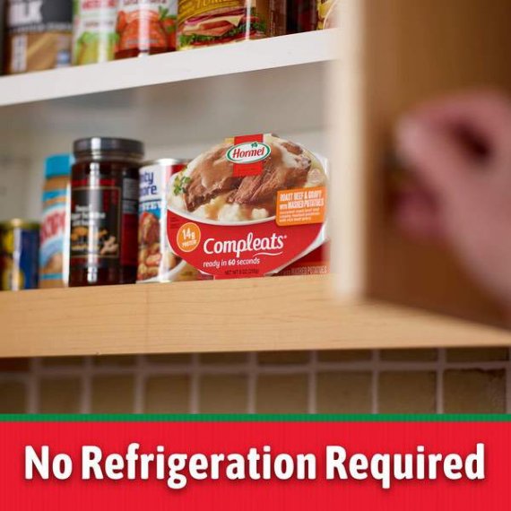 Hormel Compleats Roast Beef and Mashed Potatoes with Gravy, 10 Ounce, 4 image