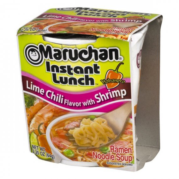 Maruchan Instant Lunch Lime Chili Flavor w/Shrimp Instant Lunch, 2.25 oz, 3 image