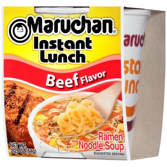 Maruchan Instant Lunch Beef Flavor Instant Lunch, 2.25 oz, 6 image