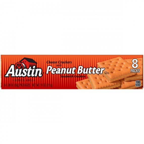 Austin Cheese Crackers with Peanut Butter Sandwich Crackers, 1.38 Oz., 8 Count, 2 image