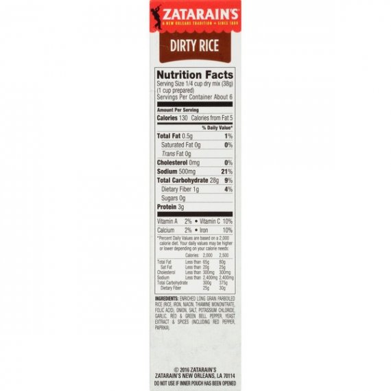 Zatarain's Dirty Rice Dinner Mix, 8 oz, 8 image