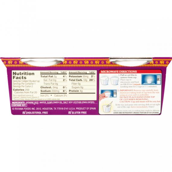 Minute Ready To Serve Jasmine Fragrant Thai White Rice, 4.4 oz Cups, 2 Count, 2 image