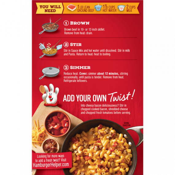 Hamburger Helper Cheeseburger Macaroni Hamburger Helper 6.6 Oz, 5 image