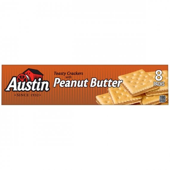 Austin Toasty Crackers with Peanut Butter Cracker Sandwiches, 1.38 Oz., 8 Count, 3 image