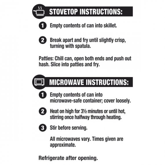 Great Value Corned Beef Hash, 25 Oz, 4 image