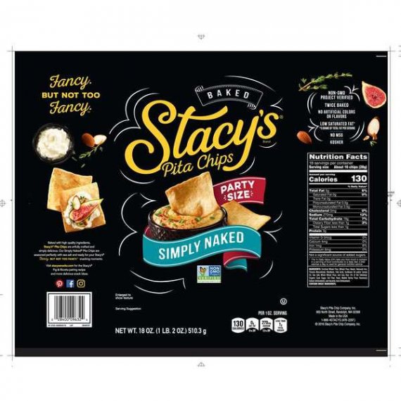 Stacy's Baked Simply Naked Pita Chips Party Size, 18 Oz., 3 image