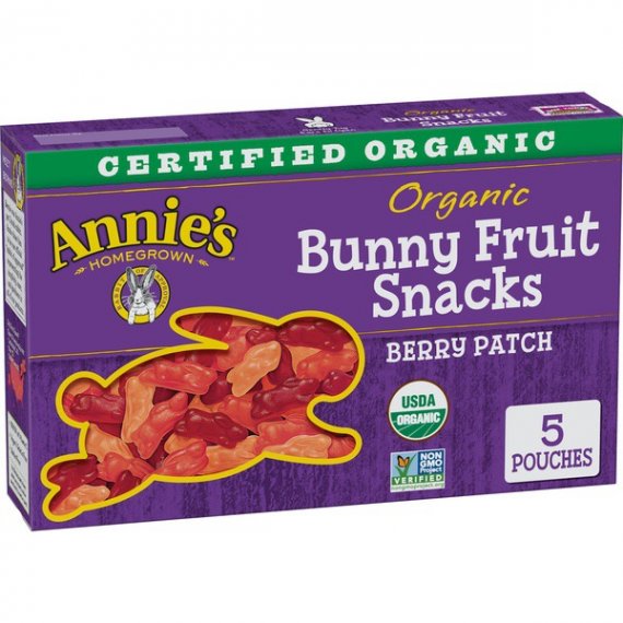 Annie's Organic Bunny Fruit Snacks, Berry Patch, 5 Ct