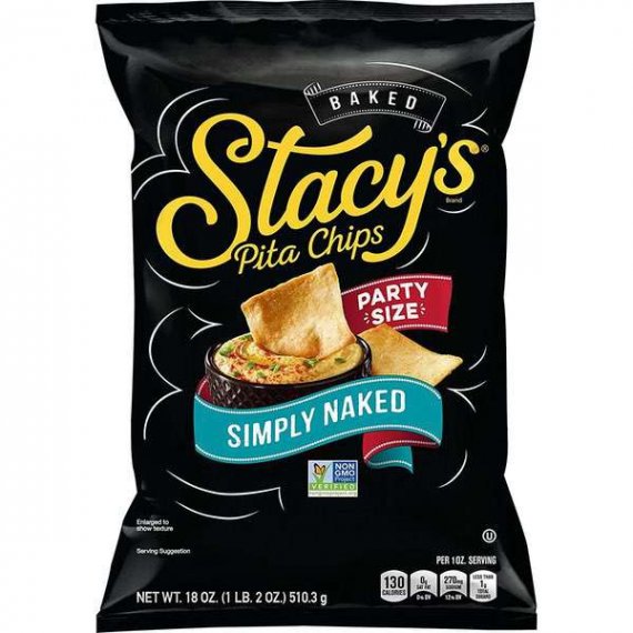 Stacy's Baked Simply Naked Pita Chips Party Size, 18 Oz.