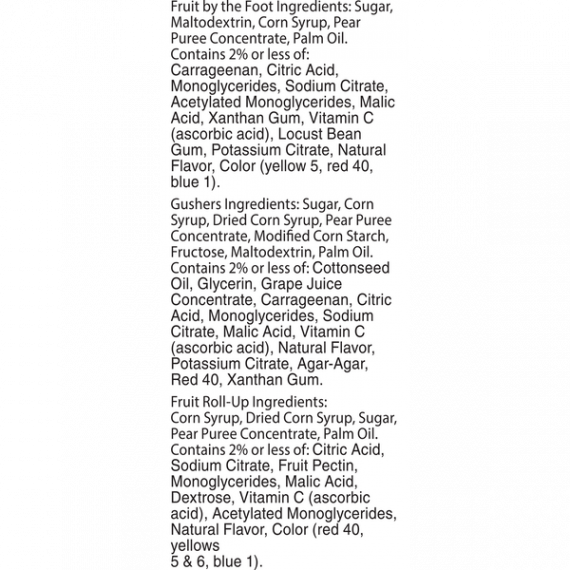 Fruit Roll-Ups, Fruit By The Foot and Gushers 24 ct 9.96 oz, 10 image