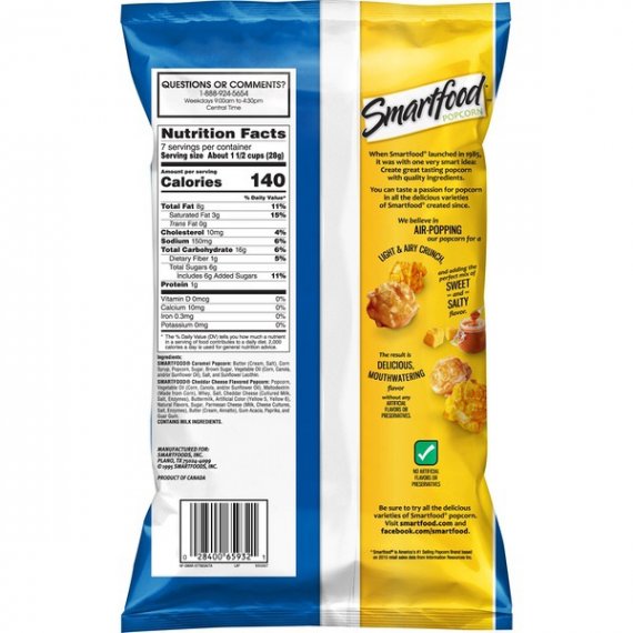 Smartfood Caramel & Cheddar Mix Popcorn, 7 Oz., 2 image