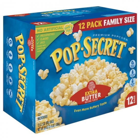 Pop Secret Extra Butter Microwave Popcorn, 3.2 Oz., 12 Count, 4 image