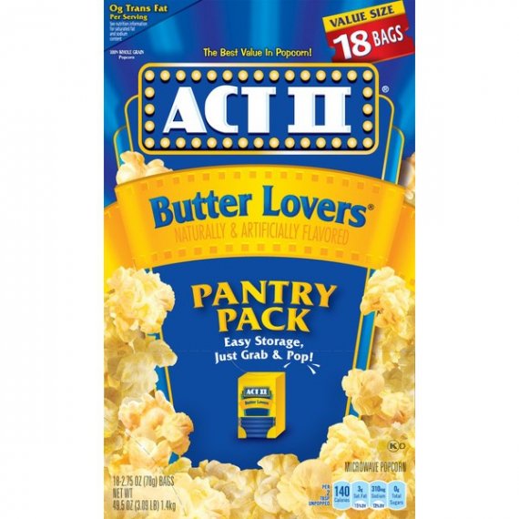 ACT II Butter Lovers Microwave Popcorn, 2.75 Oz, 18 Ct, 7 image