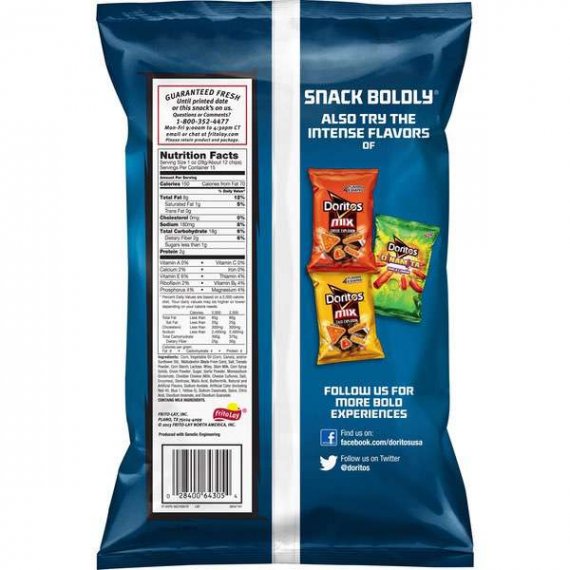 Doritos Cool Ranch Tortilla Chips Party Size, 15.5 Oz., 2 image