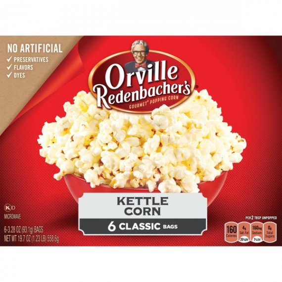 Orville Redenbacher's Kettle Corn Microwave Popcorn, 3.28 Oz., 6 Count, 4 image