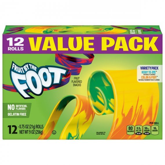 Fruit Snacks Fruit by the Foot Variety Snack Pack 12 Rolls