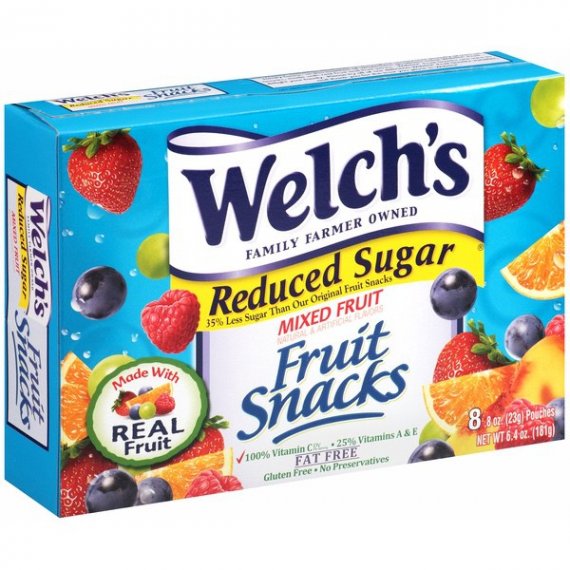 Welch's Reduced Sugar Mixed Fruit Snacks, 8 Oz., 4 image