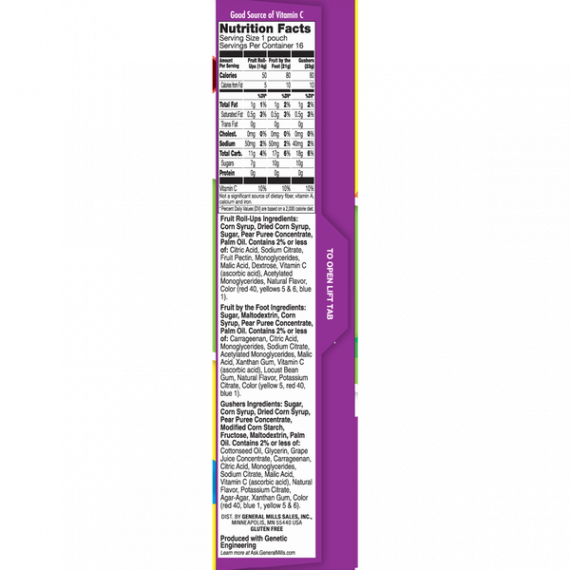 Fruit Roll-Ups, Fruit by the Foot, Gushers 16 Count Variety Pack, 7 image